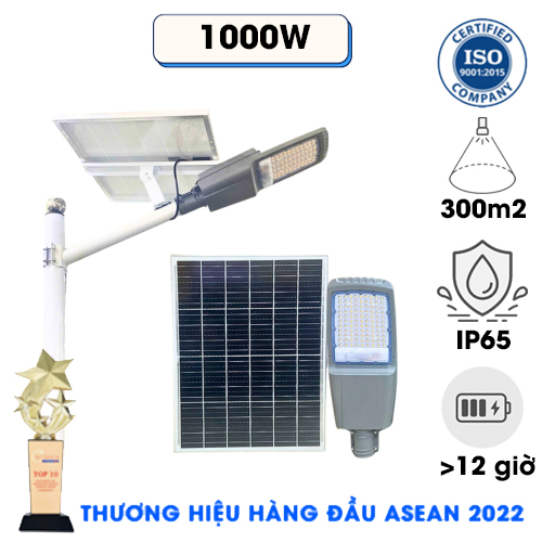 ĐÈN 1000W ÁNH SÁNG VÀNG - ĐÈN ĐƯỜNG NĂNG LƯỢNG MẶT TRỜI 1000W ÁNH SÁNG VÀNG