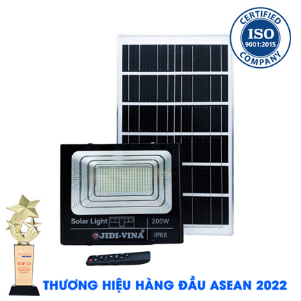 Đèn 200W Năng Lượng Mặt Trời JD 200W MONO JIDI-VINA