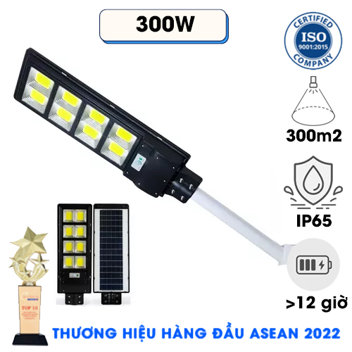Đèn 300W - Đèn Năng Lượng Mặt Trời Liền Thể 300w Chip Led Cob Công Nghệ Mới - Solar Light 300W