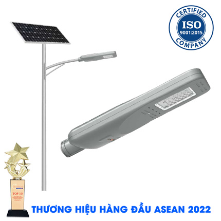 Đèn 30W năng lượng mặt trời All In Two AMBO 30W 5700 màu xám KY-E-JX-001