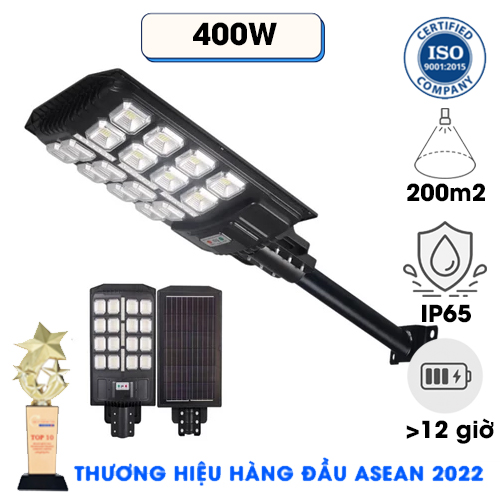 Đèn 400W - Đèn Năng Lượng Mặt Trời 400W Đường Phố KF-2X67400C16