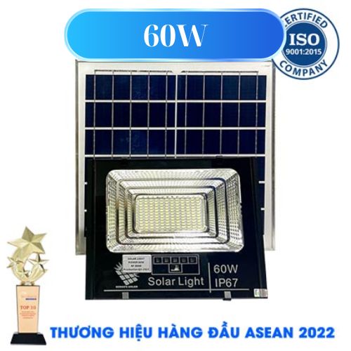 ĐÈN 60W NĂNG LƯỢNG MẶT TRỜI KUNGFU SOLAR- ĐÈN PHA NĂNG LƯỢNG MẶT TRỜI 60W CHỈ 690K- Solar Light  60W