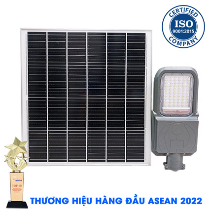 Đèn Đường 500W Năng Lượng Mặt Trời Hybrid AC JIDI-VINA Công Nghệ Mới JD 39500VN