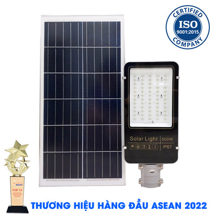 Đèn đường 500W năng lượng mặt trời led 5054 siêu sáng