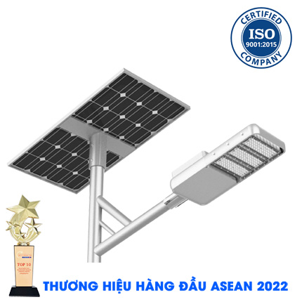 Đèn Đường Cao Cấp 50W Năng Lượng Mặt Trời Chip led Bridgelux siêu sáng