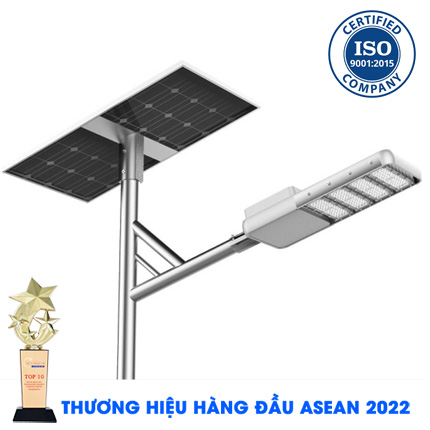 Đèn Đường Cao Cấp 80W Năng Lượng Mặt Trời Chip led Bridgelux siêu sáng