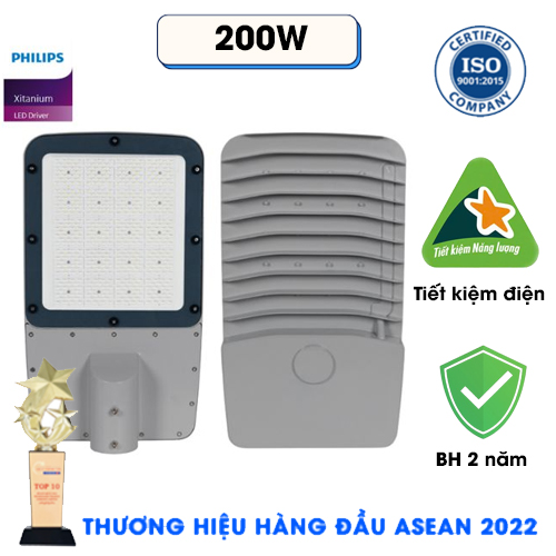 Đèn đường led cao áp BRP 200W DRIVER PHILIPS - Đèn đường dùng cho công trình, sân bóng, nhà xưởng