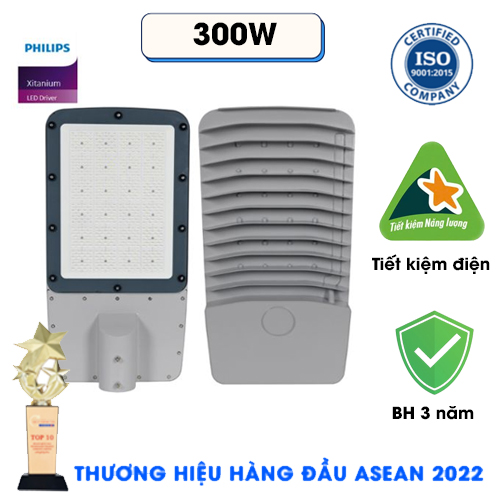 Đèn đường led cao áp BRP 300W DRIVER PHILIPS - Đèn đường dùng cho công trình, sân bóng, nhà xưởng