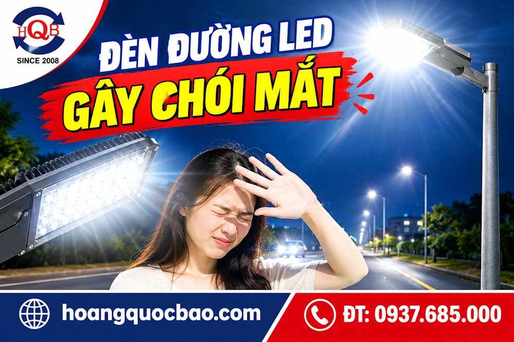 Đèn đường LED gây chói mắt: Nguyên nhân và cách khắc phục