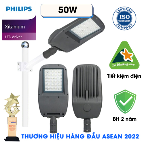 Đèn Đường Led Philips 50W Sử Dụng Driver Philips - Đèn Đường Cao Áp 50W