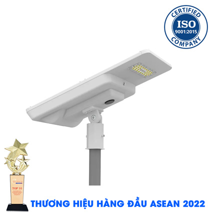 Đèn đường liền thể cao cấp 30W năng lượng mặt trời bảo hành 5 năm