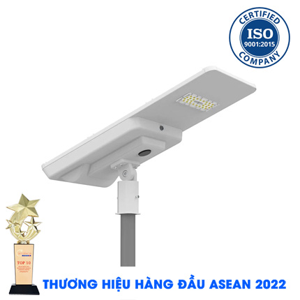 Đèn đường liền thể cao cấp 40W năng lượng mặt trời bảo hành 5 năm