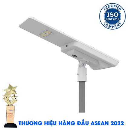 Đèn đường liền thể cao cấp 50W năng lượng mặt trời bảo hành 5 năm