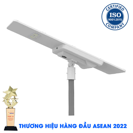 Đèn đường liền thể cao cấp 60W năng lượng mặt trời bảo hành 5 năm