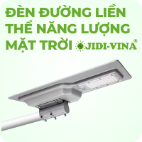 Đèn Đường Liền Thể Năng Lượng Mặt Trời JIDI-VINA