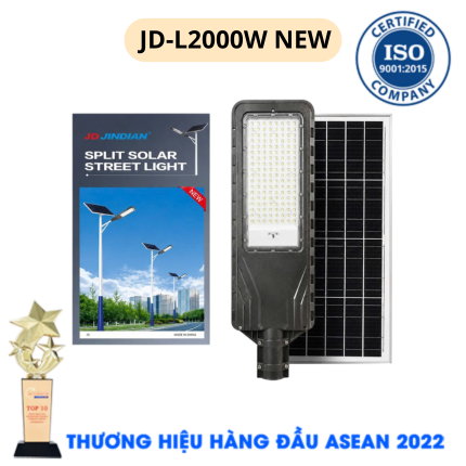 ĐÈN JD-L2000 NEW - ĐÈN ĐƯỜNG 2000W NĂNG LƯỢNG MẶT TRỜI SIÊU SÁNG