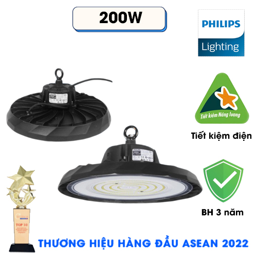 Đèn led nhà xưởng UFO Philips 200W.Bảo hành chính hãng 3 năm
