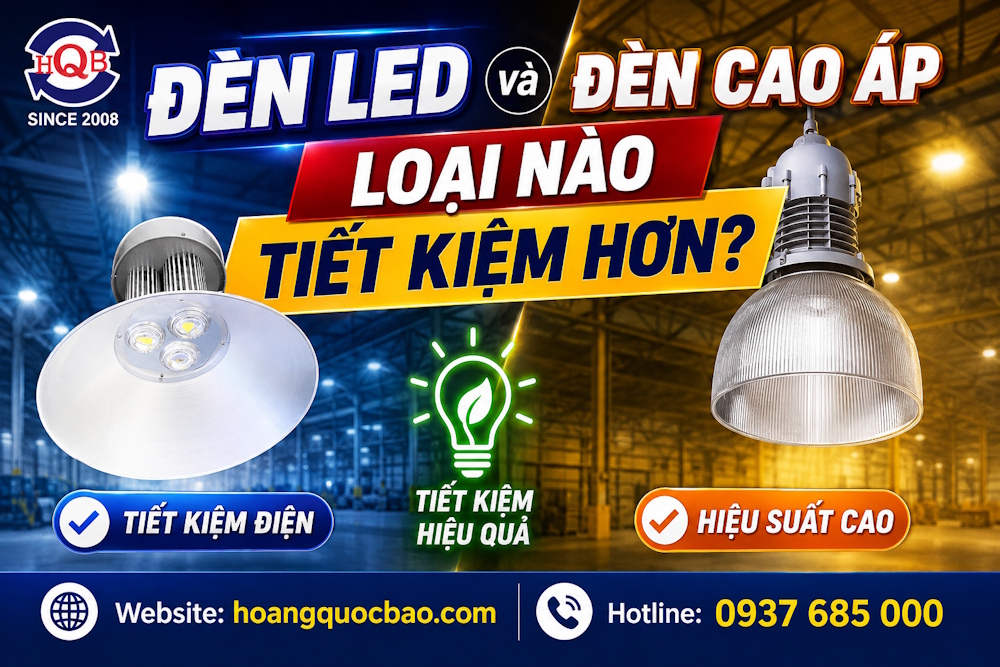 Đèn LED nhà xưởng và đèn cao áp loại nào tiết kiệm hơn
