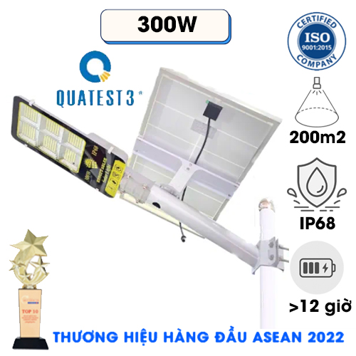 Đèn Năng Lượng Mặt Trời 300W KUNGFU KF 76300B6, IP68, Bảng Giá 2026