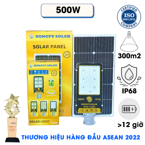 Đèn Năng Lượng Mặt Trời 500W KUNGFU SOLAR - KF 76500