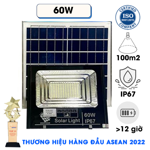 Đèn năng lượng mặt trời 60W IP67 Kungfu Solar