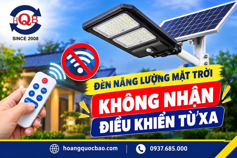 Đèn năng lượng mặt trời không nhận điều khiển từ xa: nguyên nhân và cách khắc phục