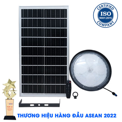 Đèn Ốp Trần 300W Năng Lượng Mặt Trời JD - 53300VN Tấm Pin Mono JIDI-VINA