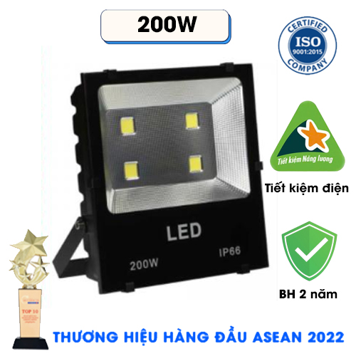 ĐÈN PHA 4 LED COB 200W IP66
