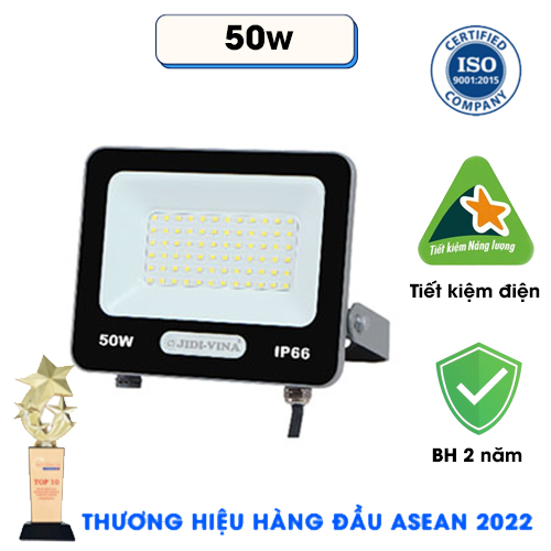 Đèn pha điện 50W IP66 Lumiled SMD 2835, Quang thông 120lm/W