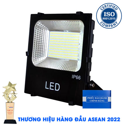 Đèn Pha Led 100W IP66 Ánh Sáng Vàng 3000K