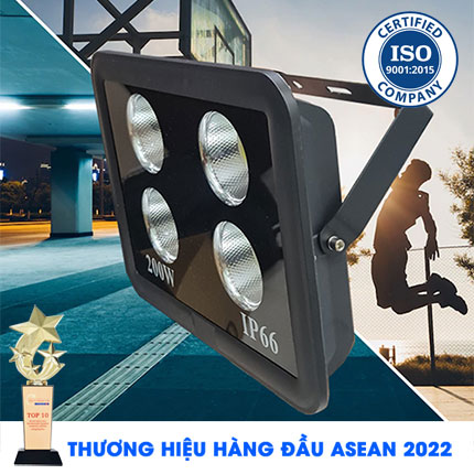 Đèn Pha Led 200W - ĐÈN PHA CỐC/LY 200W IP66 Chip Led COB Ánh Sáng Trắng