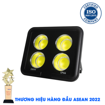 Đèn Pha Led 200W - ĐÈN PHA CỐC/LY 200W IP66 Chip Led COB Ánh Sáng Trắng