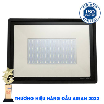 Đèn Pha Led 300W IP65 Ánh Sáng Vàng 3000K