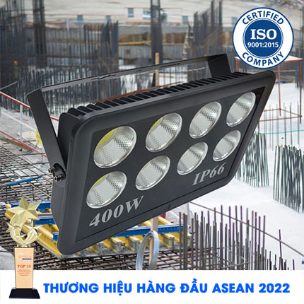 Đèn Pha Led 400W - Đèn Pha Cốc/LY 400W IP66 Chip Led COB Ánh Sáng Trắng