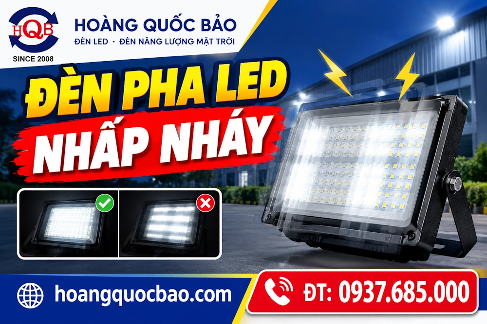Đèn pha LED nhấp nháy: Nguyên nhân và cách khắc phục