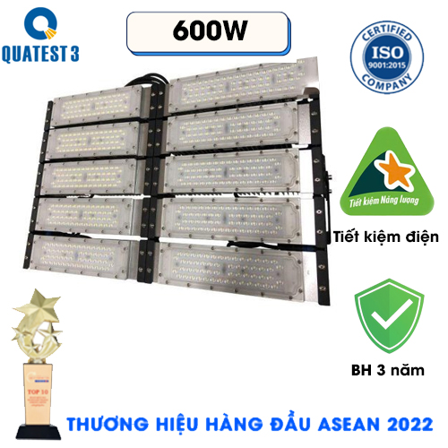 Đèn Pha LED sân bóng đá, tennis, Pickleball, cầu lông 600w