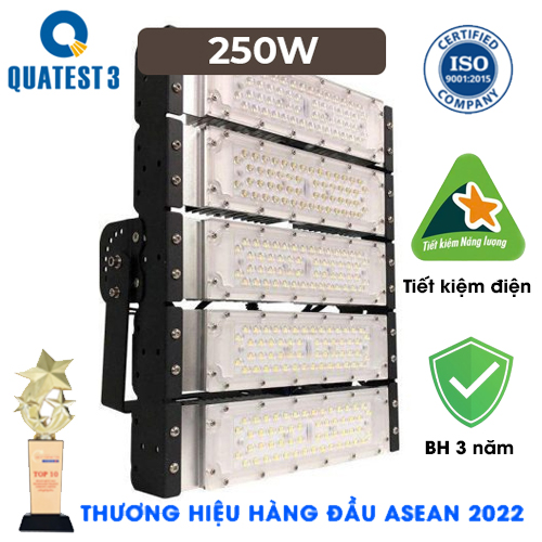 Đèn Pha LED sân bóng đá, tennis, Pickleball, cầu lông Module 250w