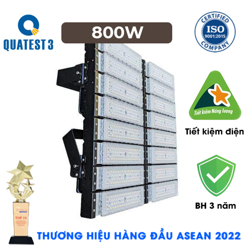Đèn Pha LED sân bóng đá, tennis, Pickleball, cầu lông Module 800w