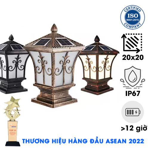 ĐÈN TRỤ CỔNG NLMT TT03
