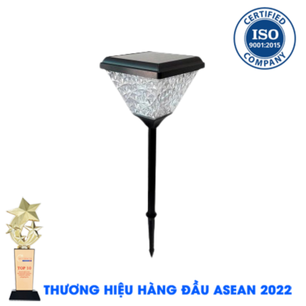 ĐÈN TRỤ VUÔNG CẮM CỎ NĂNG LƯỢNG MẶT TRỜI
