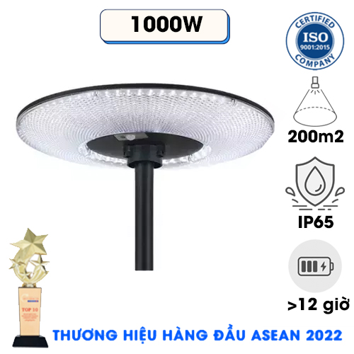 Đèn UFO 1000W Năng Lượng Mặt Trời - Solar Light UFO 1000W