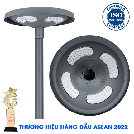 Đèn UFO 500W Kim Loại Năng Lượng Mặt Trời - Đèn Sân Vườn Cao Cấp Vỏ Kim Loại 500W