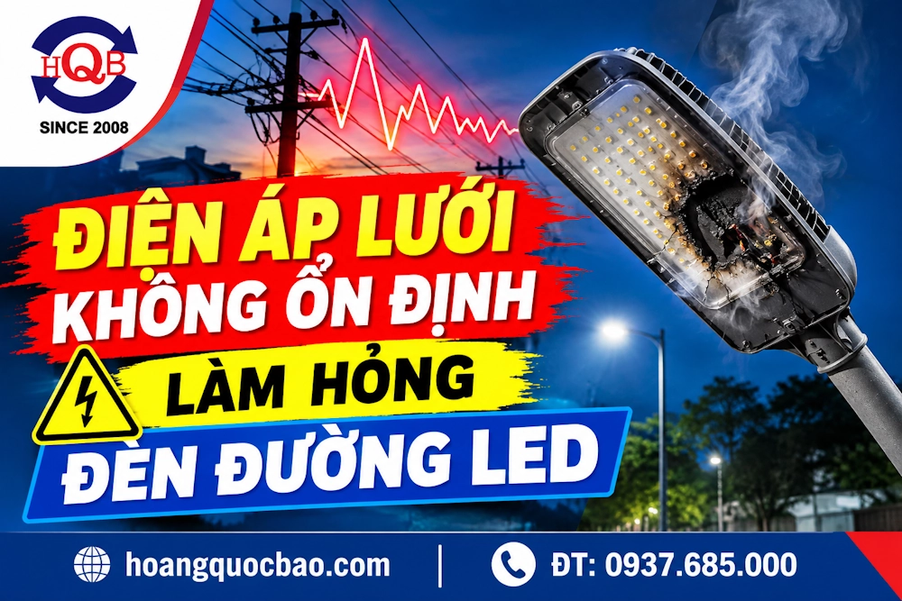 Điện áp lưới không ổn định làm hỏng đèn đường LED như thế nào?