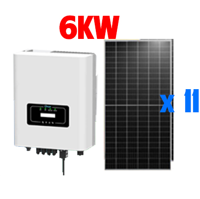 Hệ Thống Điện Năng Lượng Mặt Trời 6Kw Hòa Lưới Bù Tải - Độc Lập - Lưu Trữ(Hybrid)