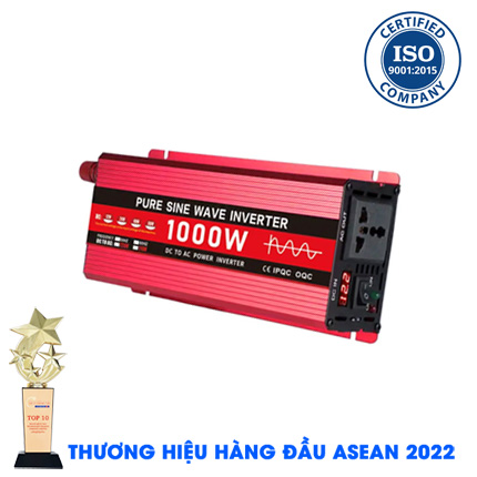 Inverter sin chuẩn KUNGFU SOLAR 1000W - Bộ kích điện 1000W 12V Lên 220V