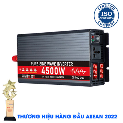 Inverter sin chuẩn KUNGFU SOLAR 4500W - Bộ kích điện 4500W 12V Sang 220V
