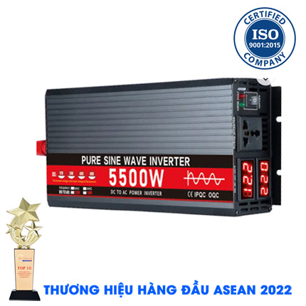 Inverter sin chuẩn KUNGFU SOLAR 5500W - Bộ kích điện 5500W 12V Sang 220V