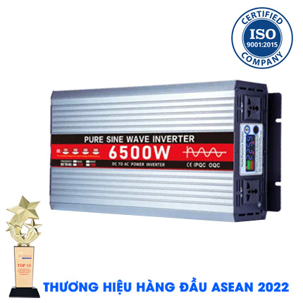 Inverter sin chuẩn KUNGFU SOLAR 6500W - Bộ kích điện 6500W 12V Sang 220V