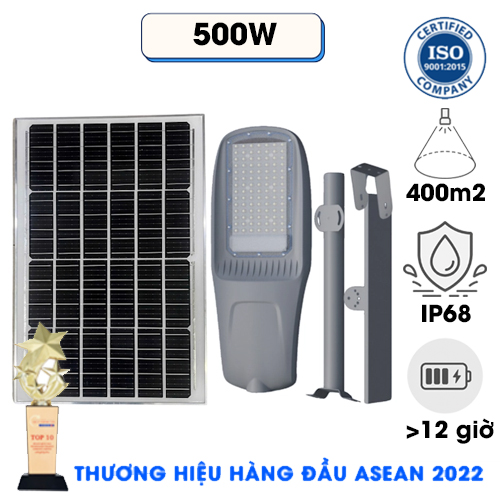 JIDIVINA JD Z500 - Đèn năng lượng mặt trời 500W dành cho dự án đường nông thôn, đường xã
