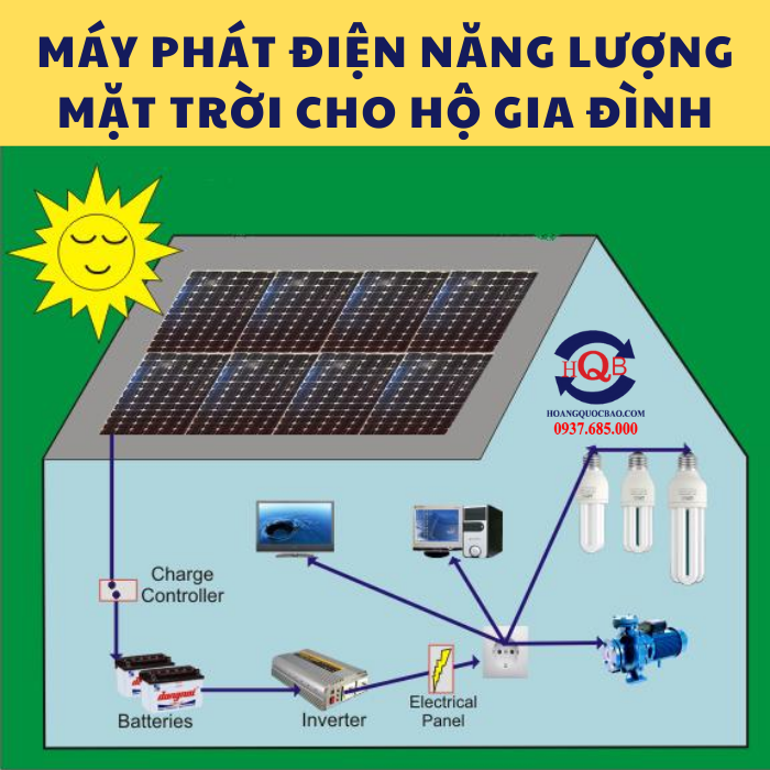 Máy phát điện năng lượng mặt trời cho hộ gia đình